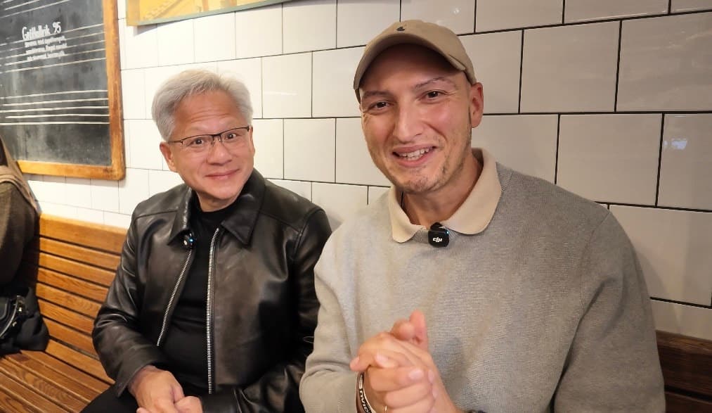 Kim Isenberg with Jensen Huang